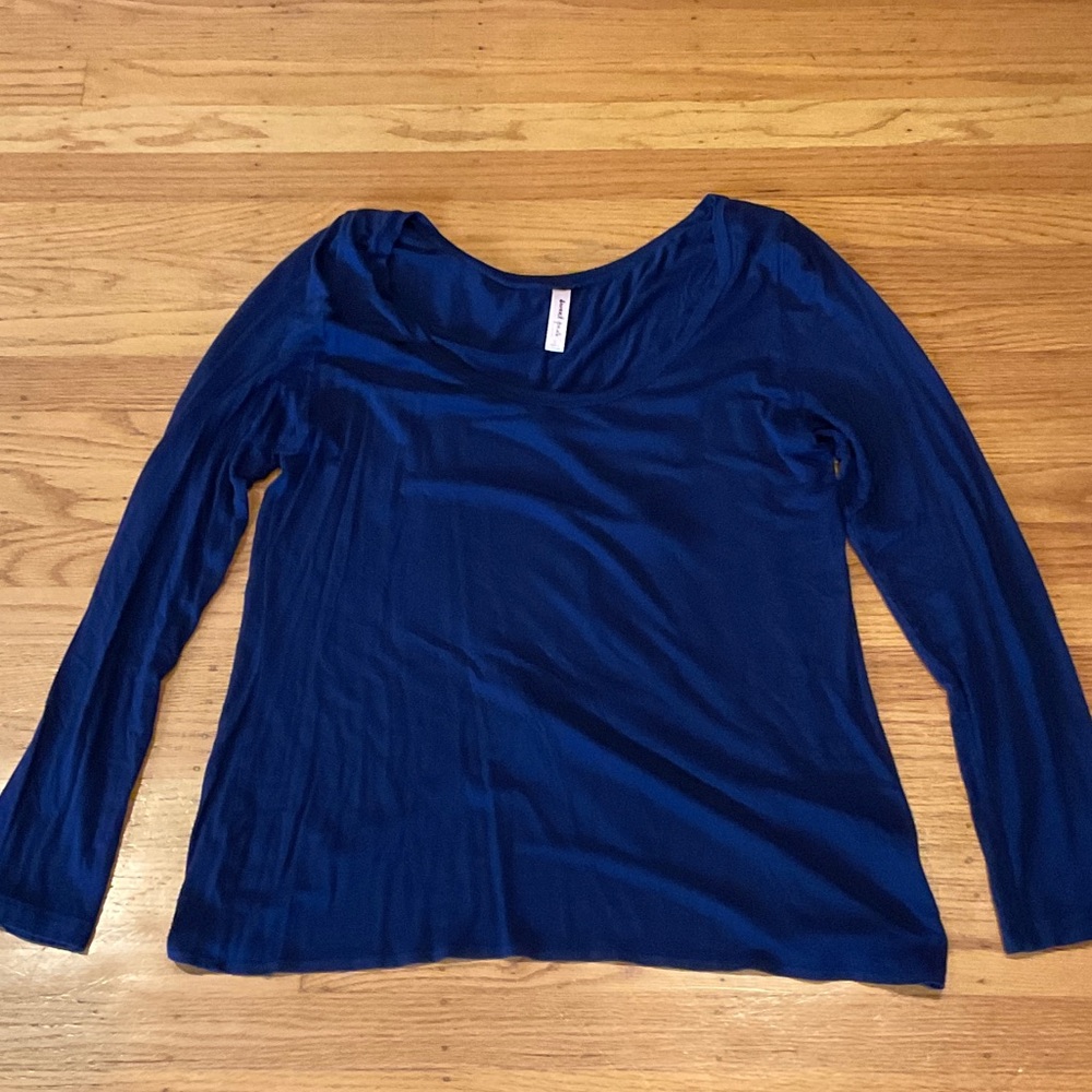 Sweet Pea Deep Blue Long Sleeve Tee